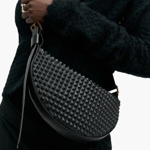 ISO AllSaints Cross Body Half Moon Studded Bag NOT FOR SALE